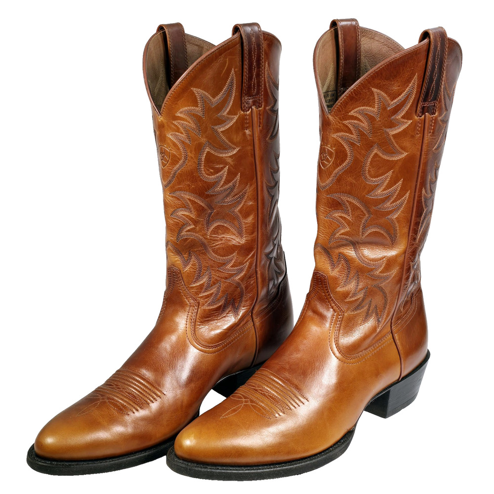 ARIAT Heritage R Toe Men's 13" Brown Western Boots Size 12D 34740 Cowboy Trucker - Picture 2 of 12